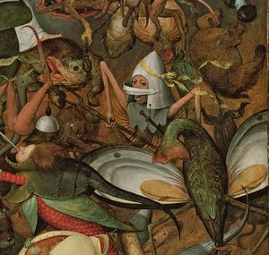 La Caída de los Ángeles Rebeldes, 1562 (detalle)